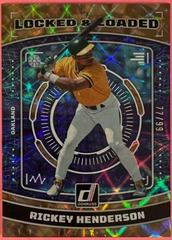 Rickey Henderson [Gold] Baseball Cards 2023 Panini Donruss Locked and Loaded Prices