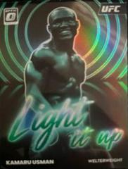 Kamaru Usman [Green] #12 Ufc Cards 2023 Panini Donruss Optic UFC Light It Up Prices
