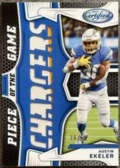 Austin Ekeler [Teal] #PG-AE Football Cards 2022 Panini Certified Piece of the Game Prices