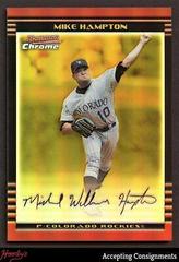 Mike Hampton [Gold Refractor] #92 Baseball Cards 2002 Bowman Chrome Gold Prices
