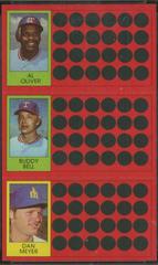 Al Oliver, Buddy Bell, Dan Meyer Baseball Cards 1981 Topps Scratch Offs Prices