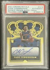 Cade Cunningham [Crystal Gold] #69 Basketball Cards 2021 Panini Crown Royale Prices