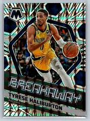 Tyrese Haliburton [Mosaic] #10 Basketball Cards 2022 Panini Mosaic Breakaway Prices