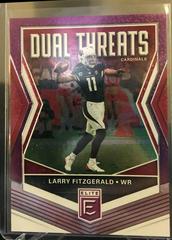 Larry Fitzgerald [Purple] Football Cards 2019 Donruss Elite Dual Threats Prices