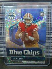 Trey Lance [No Huddle Silver] #3 Football Cards 2021 Panini Mosaic Blue Chips Prices