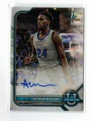 Arthur Kaluma [Lava Refractor] Basketball Cards 2021 Bowman University Chrome Autographs Prices