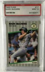 Mark McGwire #17 Baseball Cards 1989 Fleer Prices