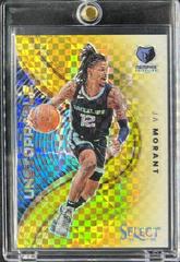 Ja Morant [Gold] #12 Basketball Cards 2022 Panini Select Unstoppable Prices