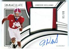 Jameson Williams #RA-JWI Football Cards 2022 Panini Immaculate Collegiate Rookie Autographs Prices