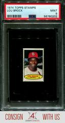 Lou Brock Baseball Cards 1974 Topps Stamps Prices