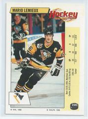 Mario Lemieux #220 Hockey Cards 1992 Panini Stickers Prices