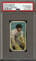 Kid Elberfeld [Fielding] Baseball Cards 1909 T206 Tolstoi Prices