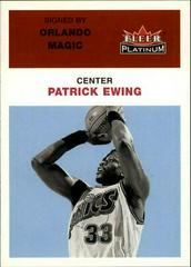 Patrick Ewing #24 Basketball Cards 2001 Fleer Platinum Prices
