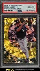 Derek Jeter [Atomic Refractor] #77 Baseball Cards 1998 Bowman's Best Prices