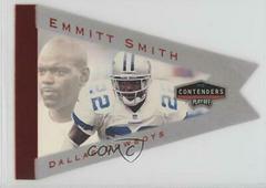 Emmitt Smith [Grey] Football Cards 1998 Playoff Contenders Pennants Prices