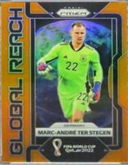 Marc Andre ter Stegen [Orange] Soccer Cards 2022 Panini Prizm World Cup Global Reach Prices