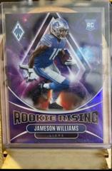 Jameson Williams [Purple] #RIS-5 Football Cards 2022 Panini Phoenix Rookie Rising Prices