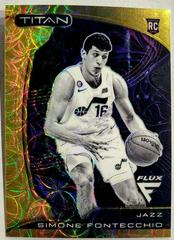 Simone Fontecchio [Gold Scope] #35 Basketball Cards 2022 Panini Flux Titan Prices