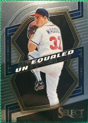 Greg Maddux #UN17 Baseball Cards 2023 Panini Select Unequaled Prices