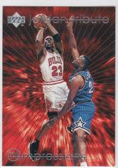 Michael Jordan #MJ49 Basketball Cards 1997 Upper Deck Michael Jordan Tribute Prices