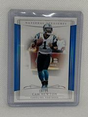 Cam Newton [Holo Silver] #13 Football Cards 2018 National Treasures Prices
