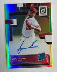 Joan Adon [Holo] Baseball Cards 2022 Panini Donruss Optic Rated Rookie Signatures Prices