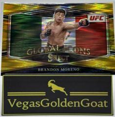 Brandon Moreno [Gold Flash] #5 Ufc Cards 2022 Panini Select UFC Global Icons Prices