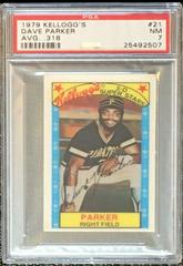 Dave Parker [Avg. .318] Baseball Cards 1979 Kellogg's Prices