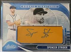 Spencer Strider [Tan Leather Signature] #146 Baseball Cards 2022 Panini Absolute Prices