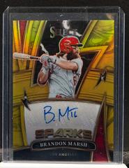 Brandon Marsh [Gold] Baseball Cards 2022 Panini Select Sparks Signatures Prices