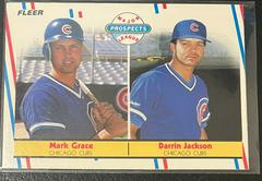 Mark Grace, Darrin Jackson. Major League Prospects Baseball Cards 1988 Fleer Prices