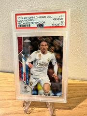 Luka Modric [Red Wave Refractor] Soccer Cards 2019 Topps Chrome UEFA Champions League Prices