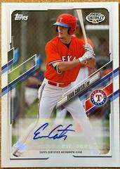 Evan Carter [Auto] #PD-29 Baseball Cards 2021 Topps Pro Debut Prices