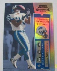 Barry Sanders [Championship Ticket] #36 Football Cards 2000 Playoff Contenders Prices