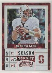 Andrew Luck [Cracked Ice] Football Cards 2017 Panini Contenders Draft Picks Prices