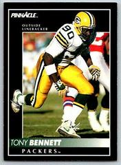 Tony Bennett Football Cards 1992 Pinnacle Prices