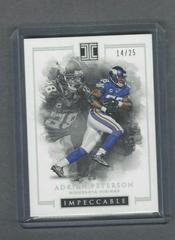Adrian Peterson [Silver] #96 Football Cards 2016 Panini Impeccable Prices