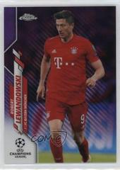 Robert Lewandowski [Purple Carbon Fiber Refractor] Soccer Cards 2019 Topps Chrome UEFA Champions League Prices