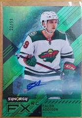 Calen Addison Hockey Cards 2021 Upper Deck Synergy Autograph Rookies Prices