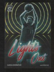 Luka Doncic [Red Gold Wave] #10 Basketball Cards 2022 Panini Donruss Optic Lights Out Prices