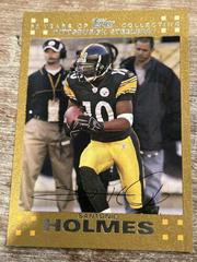 Santonio Holmes [Gold] #176 Football Cards 2007 Topps Prices