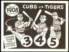 Cubs VS Tigers [1908] #5 Baseball Cards 1967 Laughlin World Series Prices