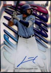 Junior Caminero [Lava] #SHA-JCA Baseball Cards 2023 Bowman's Best Shellacked Autographs Prices