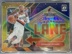 Damian Lillard [Gold Wave] #8 Basketball Cards 2020 Panini Donruss Optic Express Lane Prices