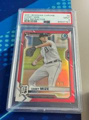 Casey Mize [Red Refractor] #9 Baseball Cards 2021 Bowman Chrome Prices