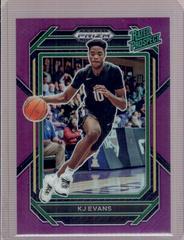 KJ Evans [Purple] #4 Basketball Cards 2023 Panini Prizm Draft Picks Rated Prospect Prices