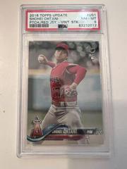 Shohei Ohtani [Pitching in Red Jersey Vintage Stock] #US1 Baseball Cards 2018 Topps Update Prices