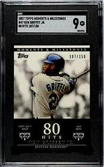 Ken Griffey Jr. [80 Hits] Baseball Cards 2007 Topps Moments & Milestones Prices
