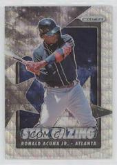 Ronald Acuna Jr. [Blue Wave Prizm] #SG-3 Baseball Cards 2020 Panini Prizm Star Gazing Prices