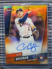 Alex Bregman [Orange Refractor] #FA-AB Baseball Cards 2019 Topps Finest Autographs Prices